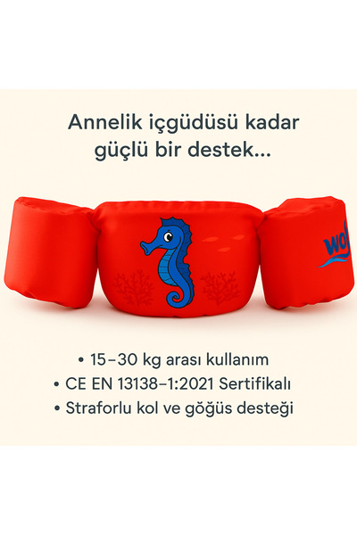 Wolfy Outdoor Wolfy Myswim Yüzdürme Yardımcısı Denizatı - Kırmızı