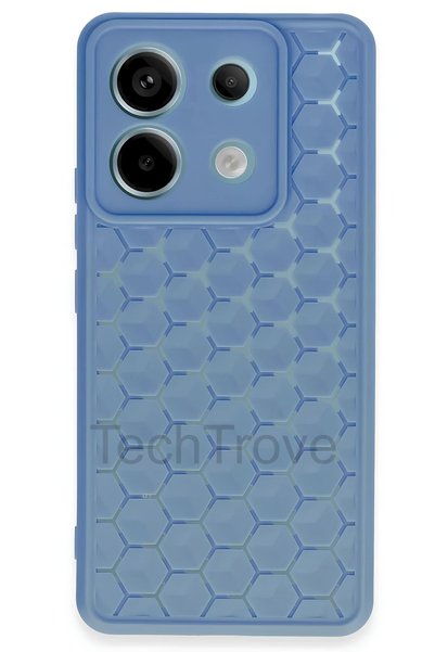 TechTrove حافظة هاتف Xiaomi Redmi Note 13 Pro 5G مع غطاء سيليكون هندسي على شك...