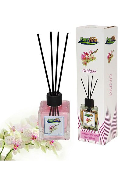 PureLife Purelife room freshener with sticks, 120ml, orchid