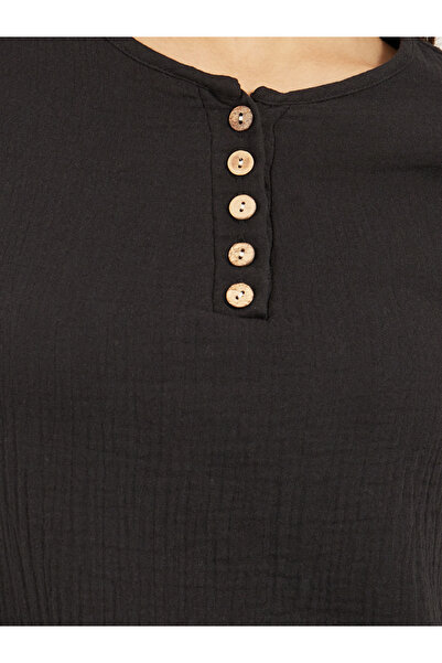 Take Two By Styli Women Solid Half Button Front Top