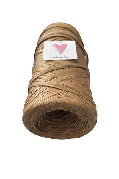 Makromİps Premium (150 GR) Συνθετικό Πολυεστέρας Raffia Paper Rope Basement Leather Look Milano Equivalent Bag