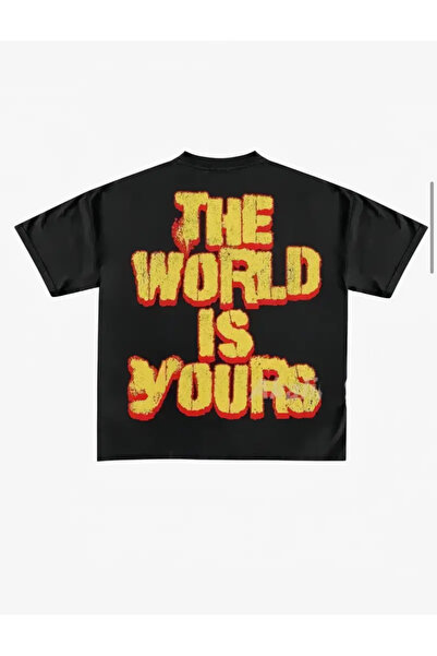 TRENDPUNKY سكارفيس توني مونتانا آل باتشينو العالم لك تي شيرت كبير الحجم