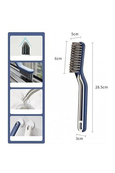FBZhome 1Pcs Multifunctional Joint Floor Tile Bathroom Kitchen Groove Cleaning Brush with Garbage Tweezers