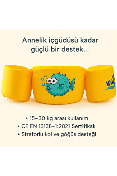 Wolfy Outdoor Wolfy Myswim Yüzdürme Yardımcısı Balon Balığı-sarı