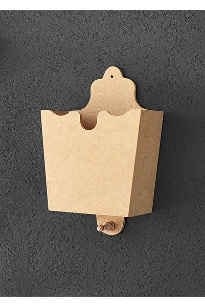 Genel Markalar Boyanabilir Ham MDF askılı kapı önü gazetelik ve çiçeklik, şık...