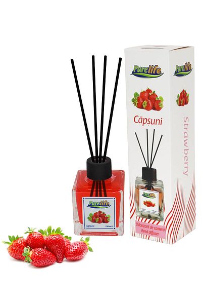 PureLife Purelife room air freshener with sticks, 120ml, strawberry