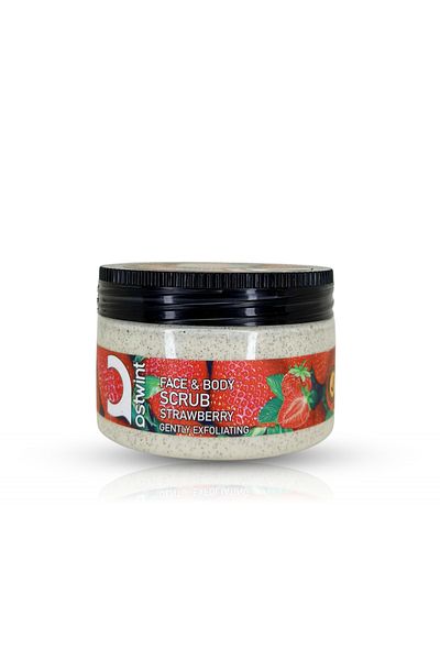 Ostwint Strawberry Scented Exfoliating Scrub For Face And Body - 300ml