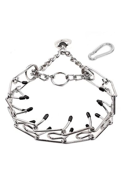 TrioStore Dog Training Collar, Adjustable, Metal, 3.5mmx55 cm, Silver