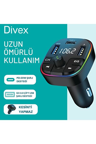 Divex Transmitter Araç Kiti Bluetooth (DT-604)