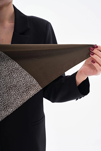 bacc Black Patterned Bandana Scarf 53X53 cm Bcnsv-2515254