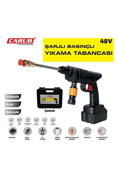 Carub Oto Yıkama Tabancası Şarjlı Basınçlı