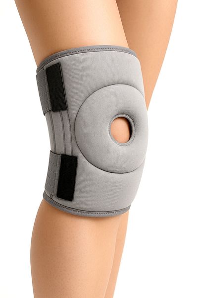 MC CENTER Gray Medical Knee Brace Knee Sleeve for Meniscus with Patella Support Adjustable Protective Knee Wrap