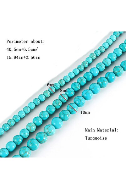 SIC MODA Colier Pietre naturale 6mm Sic 6039