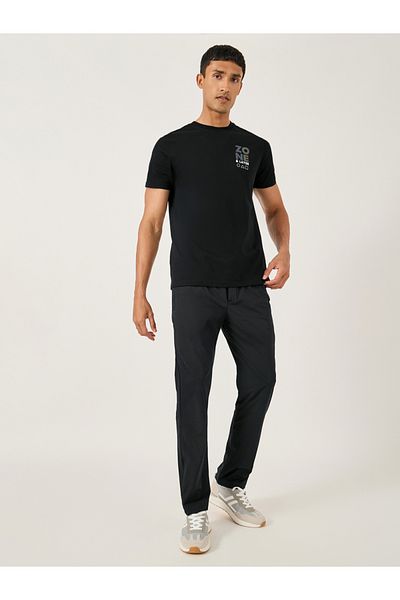 Fort Collins By Styli Mid Rise Regular Fit Track Pant with Drawstring