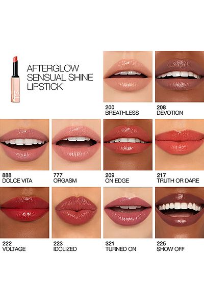 Nars Fresh and Non-Degrading Gloss Finish Lasting Lipstick All Day Long -On Edge (1.5 g)