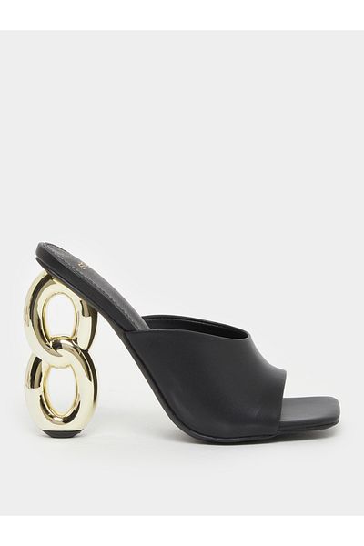 Styli Chain High Heel Sandals