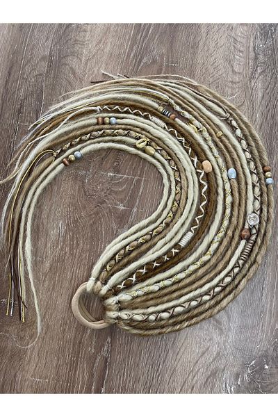 Selin Bengi Rasta Buckle 16 Pieces - Platinum & Auburn Tones