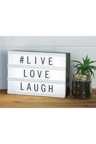 BAMTEBİ A5 Light Box 96 Harfli Led Işıklı Pano Pilli & Usb Girişli