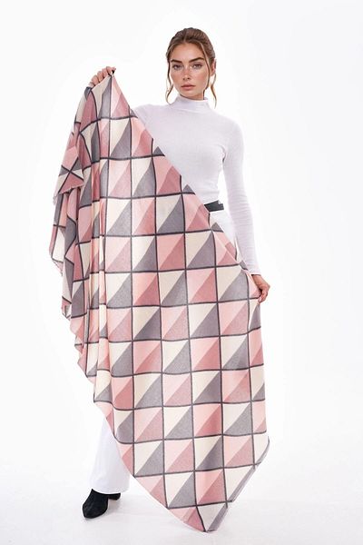 bacc Beige Tile Patterned Shawl Bcnsv-2515286