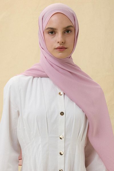 Fenza Paris Silk Candy Pink Color Cotton Shawl