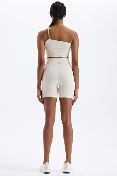 COMEUP Fluffy Jacquard Sports Shorts Titan White