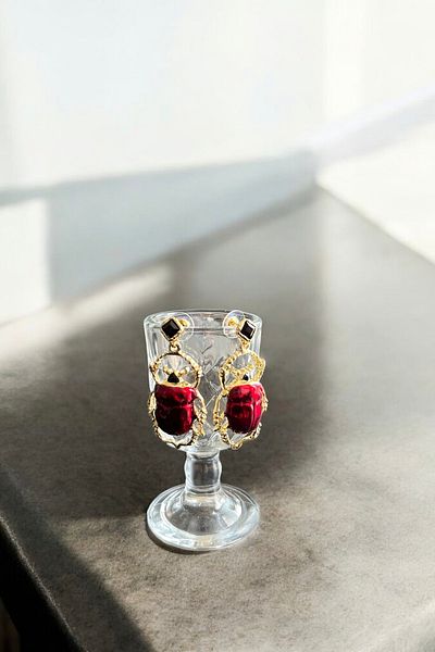 stravis Big Beetle Earrings