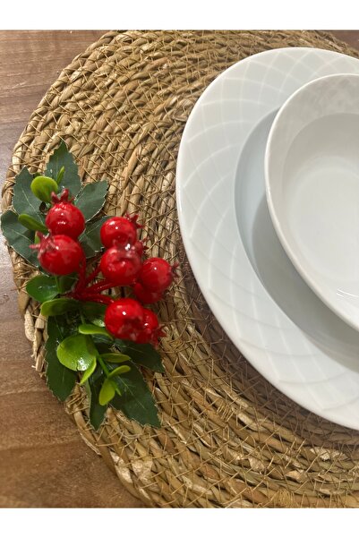 Marrone Αμερικανικό σερβίρισμα με κοκινάλια ψάθινο σουπέλ