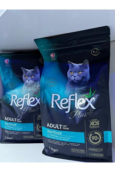 Reflex PLUS 1.5 KG 2 Lİ TAVUKLU KISIRLAŞTIRILMIŞ YETİŞKİN KEDİ MAMASI