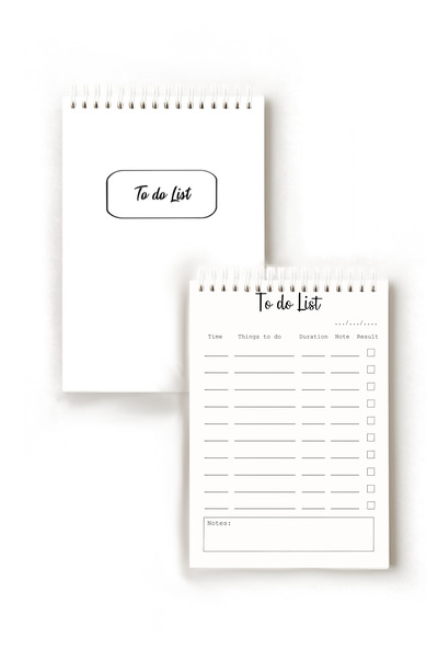 Handeto Kraft Simple Minimalist English to Do List, A5 to Do List, Planner, Task List, Planner