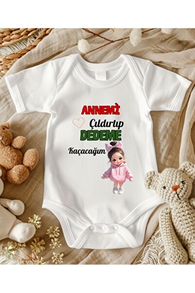 lupi I'M Going to My Grandfather Written Baby Bodysuit with Snap Fasteners