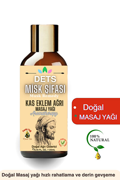 Dets Misk Şifası Kas Ve Giderici Masaj Yağı Sırt Diz Boyun Masaj Yağı