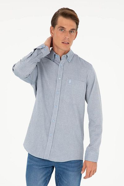 U.S. Polo Assn. SUA Polo Assn. Cămașă pentru bărbați Ferna Blue 1831277