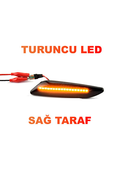 KLCS Fiat Egea Sağ Çamurluk Sinyali 2016 - 2025 Düz Ledli Siyah Renk Sağ Tara...