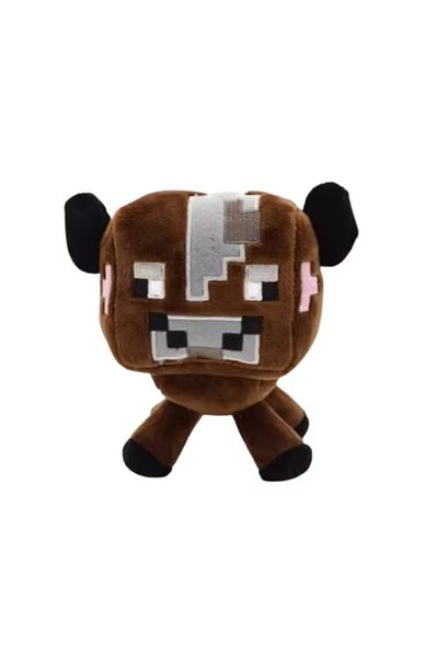 ve Plush Minecraft Cow Toy, VeliumCraft, 17 cm, fluffy, for children, brown
