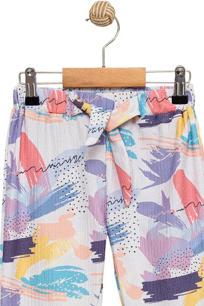 Divonette Girl's Patterned Comfortable Pants-Children's Clothing