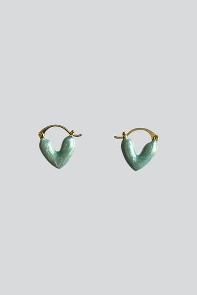 stravis Blue Enamel Earrings