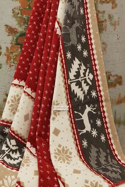 AKSU Cotton Blanket Double - Ted - 180 X 220 cm