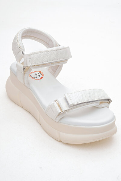 LuviShoes 4760 White Women's Sandals