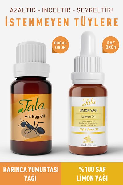 Tala 100% Pure Lemon Oil - Hair Removal and Reducing Ant Egg