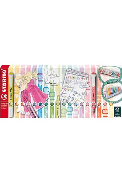 Stabilo - Marker Pen - Swing Cool - 8 Neon, 10 Pastel - Assorted Colors