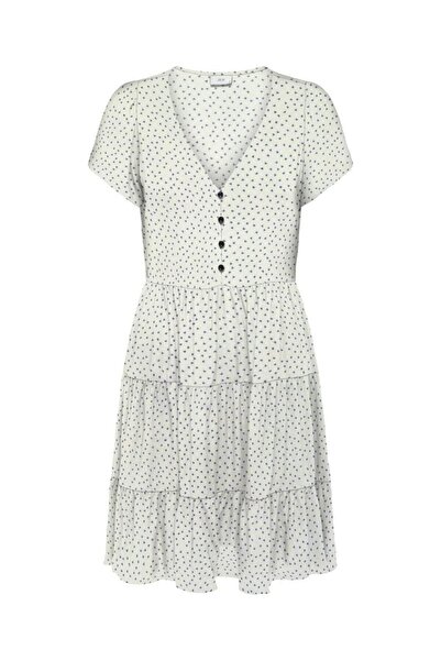 JDY فستان JDYSEZEN LIFE S/S بأزرار WVN DIA