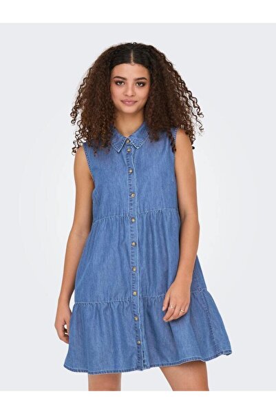 ONLY فستان ONLBEA SIESTA SL DNM BJ