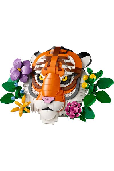 LEGO ®   Art Fauna Collection – Tiger 31217 - 18+Floral Decorative Model Building Set (744 Pieces)