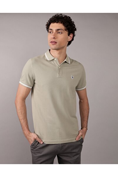 AMERICAN EAGLE قميص بولو بيكيه بقصّة Slim Fit من AE