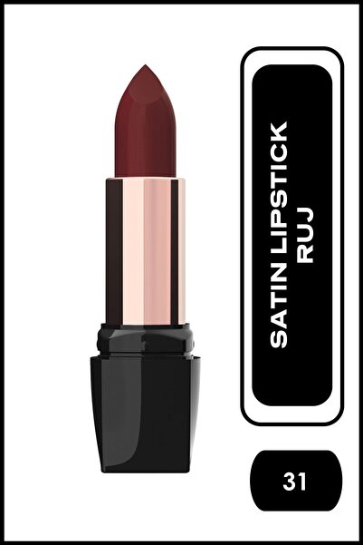 Golden Rose Satin Lipstick No: 31 - Satensi Bitişli Nemlendirici Etkili Ruj