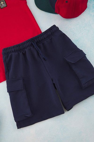 TRENDYOLKIDS Roter, schlichter, gestrickter Unter- und Oberteil-Anzug TKDSS25AU00026