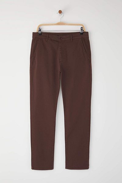 Trendyol Collection Καφέ Slim Fit Basic Chino εύκαμπτο παντελόνι Gabardine TMNSS25PL00018