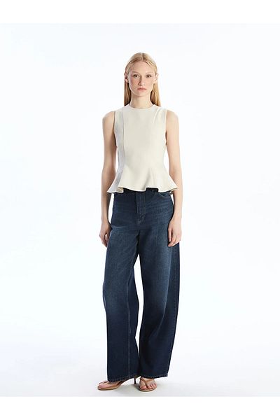 LC Waikiki Μπλούζα Peplum με λαιμόκοψη