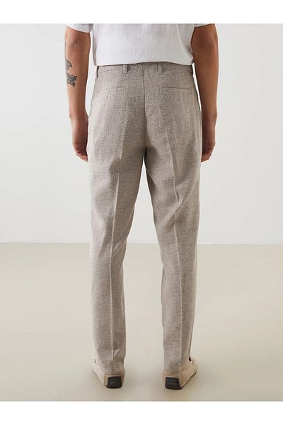 LC Waikiki Standard Pattern Linen Blended Men's Trousers