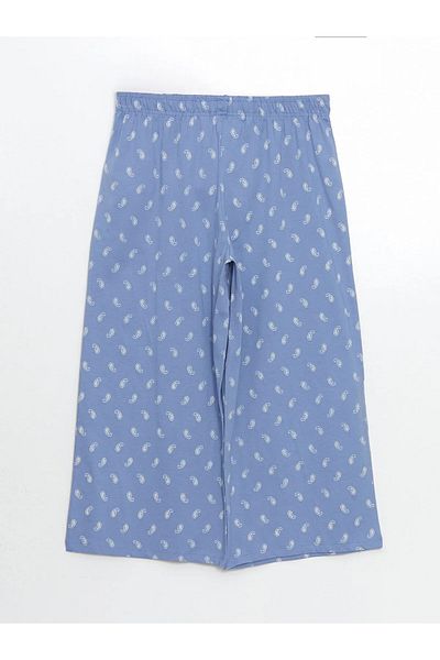 LC Waikiki Pantaloni de pijama Capri pentru femei cu model cu talie elastică